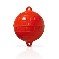 Flotteurs de pêche au chalut en plastique PS HIPS ABS fabriqués à Taïwan, profondeur de travail 320m, flottabilité 0.992kg, résistance aux chocs 6.3kg, résistance aux UV, 240mm