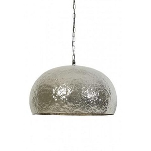 Pendant Hanging Lamp Silver Pendant Shade Metal Aluminium Wedding <b>Decoration</b> Hammered Design - Product Image 1
