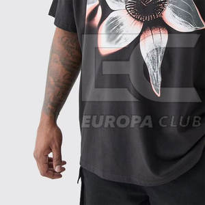 T-shirt pour homme en tissu confortable fabriqué au Pakistan, style personnalisé, décontracté, couleur unie - Product Image 6