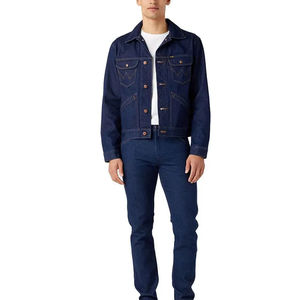 Chaqueta Vaquera de Alta Calidad para Hombre, 100% Algodón, Chaqueta de Invierno Personalizable con Impresión Propia, Servicio OEM, Venta Caliente - Product Image 3