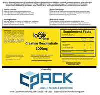 Gomitas Masticables de Creatina Monohidrato Hechas en EE. UU., 1 Gramo (1000 mg) para el Crecimiento Muscular y el Apoyo Inmunológico en Adultos, Sin Gluten