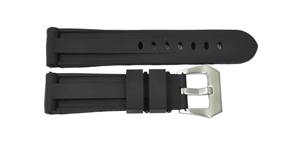 Bracelet de montre intelligente unisexe sportif, durable, imperméable, noir, en silicone souple et léger, avec logo personnalisé, boucle en acier inoxydable, 20-26 mm, JD6082 - Product Image 3