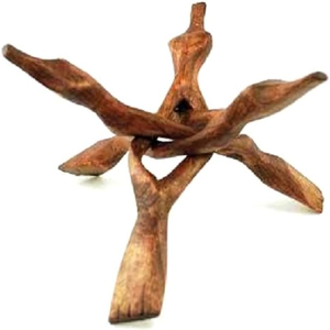 ขาตั้งสามขาทำจากไม้ที่ทำจากไม้สีขาว6นิ้วที่แปลกใหม่สำหรับคริสตัลทรงกลม - Product Image 5