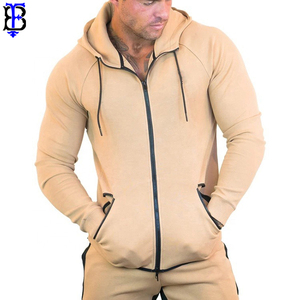 Wholesale Heavyweight Premium <b>Men's</b> Zipper <b>Hoodie</b> Custom Plain Dyed Fleece for Winter - Product Image 4