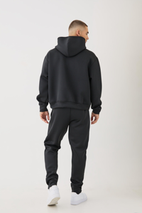Lourd 420gsm deux pièces décontracté solide à capuche ensemble hommes survêtement personnalisé de haute qualité sweats à capuche et pantalons de survêtement - Product Image 5