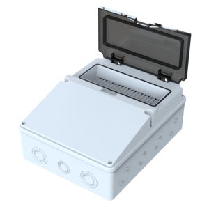 Caja de Distribución de Plástico ABS 230x290x125 mm Blanca IP44 Capacidad 9 MCB 0.81kg Modelo POLI 030 - Product Image 3