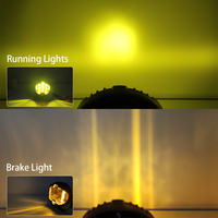 Projecteur combiné Spot/Flood 7 pouces 50W rond blanc/jaune pour éclairage de brouillard et de conduite, lumière latérale pour véhicule tout-terrain, camionnette, voiture