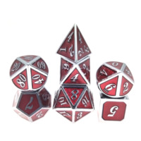 Jeu de dés en métal pour D&D RPG - Dés polyédriques en alliage de zinc pour Dungeons & Dragons