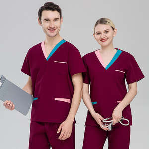 Enfermeras médicas de alta calidad, conjuntos de uniformes de enfermería elásticos, joggers de verano, traje de Hospital para mujer - Product Image 1