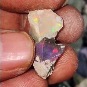 174 Pcs Natural Ethiopian Opal <b>Fire</b> 10mm-40mm White/Black Rough 1540 Cts Lot Iroc Sales High Quality Raw Loose Gemstones US$278 - Product Image 2