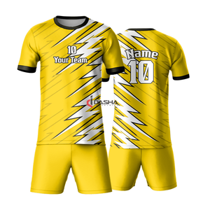 Camiseta de Fútbol Personalizable para Hombre con Logotipo y Números, Ropa Deportiva Sublimada para Adultos, 100% Poliéster, Secado Rápido y Transpirable - Product Image 4