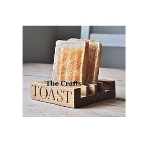Soporte para tostadas de desayuno de Calidad exclusiva en estante para tostadas de pan de forma rectangular de madera para cocina y mesa - Product Image 2