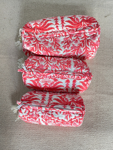 Bông Hoa In Túi Vệ Sinh Cá Nhân Lớn Ấn Độ Bông Vải <span class=keywords><strong>Nylon</strong></span> Du Lịch Trang Điểm Túi Thời Trang Mỹ Phẩm Túi Và Các Trường Hợp - Product Image 5