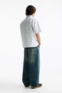 Pantalones vaqueros de corte regular rectos holgados clásicos de diseño personalizado de alta calidad para hombres pantalones vaqueros altos para hombres a la venta - Product Image 3