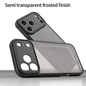 Funda de teléfono protectora de armadura resistente con botón flexible de TPU duro de tacto de seda mate para iPhone17 Air pro Max/Galaxy/pixel - Product Image 4