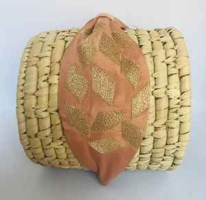 Blush All-Hand <b>Beaded</b> <b>Headbands</b> with Soft Cushioned Fit Easy to Wear Hand Embroidered - Product Image 1