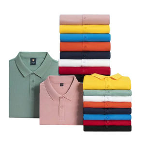 Nuevo estilo antiarrugas de alta calidad para hombre, camiseta de Polo, tela de punto sólida con logotipo de diseño personalizado en la parte delantera, última moda - Product Image 1