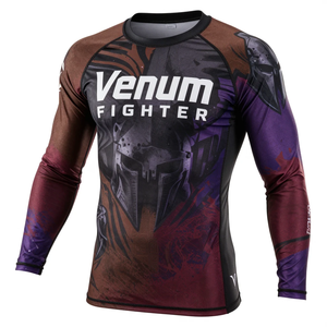 OEM <b>Men</b> Long Sleeve <b>Compression</b> Rash Guard Gym Sportswear Long Sleeve <b>Compression</b> Custom Logo Custom Printed Venum Rash Guard - Product Image 3