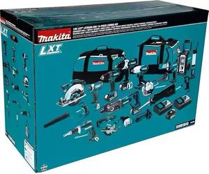 ชุดเครื่องมือ18-V LXT1500 makitas LXT ลิเธียมไอออน15ชิ้นสว่านไฮดรอลิกส์ไฟฟ้าไร้สาย