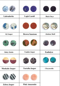 Hermoso alto pulido 12mm rojo granate hidro cuarzo doble plano redondo forma de moneda calibrada piedra preciosa suelta para hacer joyería - Product Image 4