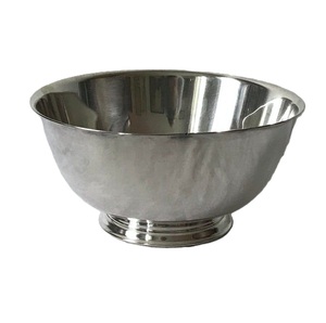 Tabletop Silver Plated Solid Metal Round Champagne Bowl With Base Bar and Wine <b>Ice</b> Bowls for Party Bar Ware Decoration - Product Image 4