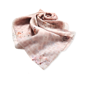 ชุด Reiko ผ้าพันคอฮิญาบผู้หญิงทำด้วยมือพิมพ์ดิจิตอลชุดเสื้อผ้าลำลองแขนสั้นสีชมพูระบายอากาศได้สำหรับฤดูใบไม้ผลิ - Product Image 5