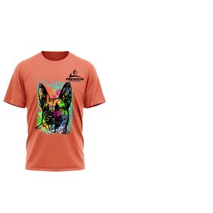 Camiseta Vintage de manga corta de verano para hombre alto, camiseta de hombre personalizable informal de punto con empalme de impresión Digital - Product Image 1