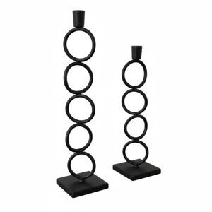 Juego de 3 Elegantes Candelabros de Metal Dorado, Portavelas Altos Decorativos para Bodas, Centros de Mesa para el Hogar, Excelente Precio - Product Image 3