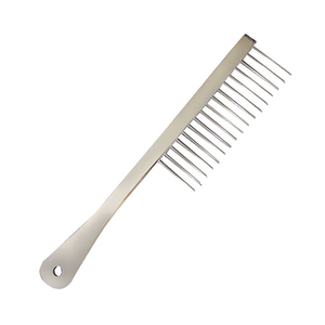 Peigne de toilettage en métal extra grossier pour chiens et chats en gros, peignes et brosses personnalisés pour le toilettage - Product Image 3