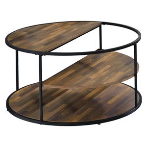 Table basse en bois et métal de style antique, parfaite pour la décoration intérieure, la décoration du salon et les cadeaux de l'Inde - Product Image 5