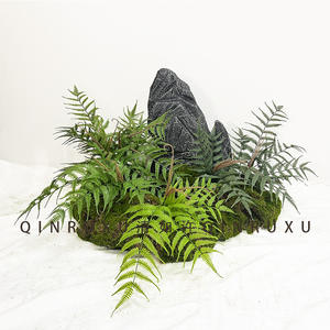 Vendita calda vivide piante finte realistiche 71cm 20 foglie di <span class=keywords><strong>felce</strong></span> in pelle di seta mazzetto di foglie verdi artificiali per la laurea pasqua - Product Image 4