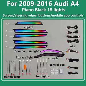 Precio de fábrica, accesorios decorativos para interiores de coche, Control de aplicación, lámpara LED para coche, luz ambiental para <span class=keywords><strong>Audi</strong></span> <span class=keywords><strong>A4</strong></span> B8 2012-2016, lámpara de ambiente - Product Image 2