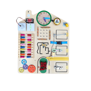 Planche d'éveil Montessori en bois jouet éducatif préscolaire multifonctionnel pour les enfants ours design du Viet Nam - Product Image 1