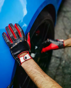 Gants de conduite en cuir de chèvre confortables et ajustés, vente chaude, logo personnalisé, nouveau design d'hiver avec cuir véritable - Product Image 6