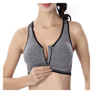 Professional Plus Size High Support Breathable Quick Dry Yoga <b>Sports</b> <b>Bra</b> Simple <b>V</b>-<b>neck</b> Custom Colors Sizes OEM Service New - Product Image 1