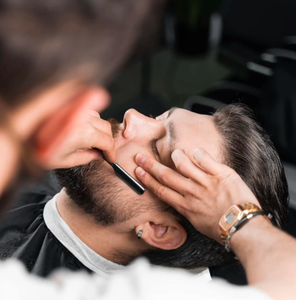 ANAAIF Kit de rasoirs de barbier forgés par poudre pour hommes Rasoir droit pour l'épilation du corps Outil de rasage pour le toilettage - Product Image 6