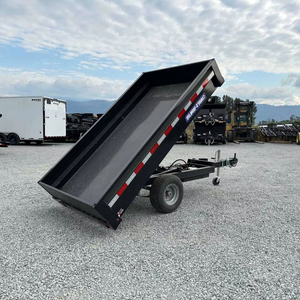 Remolque Utilitario Ligero de Acero CE de Alta Operatividad para Granja, Mini Remolque de Volteo de 4.5x8, 2990 lb de Peso Bruto Vehicular - Product Image 1