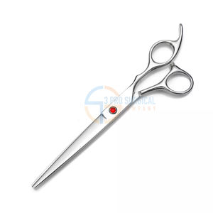 Juego de tijeras para el cuidado de mascotas de alta calidad de 3 piezas, tijeras de corte de pelo de acero inoxidable con asas de acero, cuchillas rectas afiladas - Product Image 4