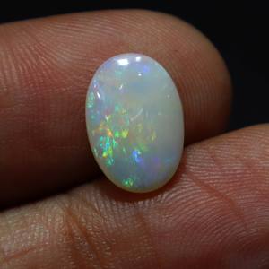 2.00 Carat Top Quality Natural Australian Opal Multi <b>Fire</b> Cabochon Gemstone 12X9X3 MM Opal Solid for Jewelry Making Gemstone - Product Image 3