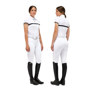 เสื้อโปโลแบบหนาสำหรับขี่ม้าเสื้อขี่ม้าสำหรับเด็กเสื้อสำหรับขี่ม้าผ้าเทคนิคแห้งเร็ว - Product Image 5