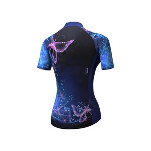 Maillot de vélo à impression sublimée personnalisé maillot de cyclisme personnalisé vêtements de vélo pour femmes avec poches - Product Image 2
