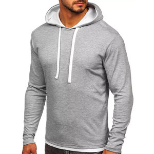 Sudaderas con capucha de algodón puro 100% pesado con logotipo personalizado, pulóver cómodo, informal, cuadrado, liso, de talla grande, para hombre - Product Image 3
