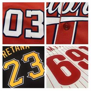 Venta al por mayor de manga corta con cuello en V Jersey de béisbol Nuevo estilo Ropa deportiva con botón de bajo precio Ropa de equipo - Product Image 4