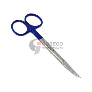 กรรไกรผ่าตัดขนาดเล็ก ปลายแหลมคม ทำจากสแตนเลส ใบมีดโค้งสำหรับผ่าตัด สามารถฆ่าเชื้อได้ - Product Image 3