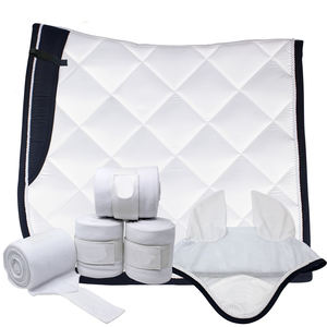 Vente en gros d'ensembles équestres élégants ensembles de tapis d'équitation tapis de selle de cheval personnalisé pour chevaux tapis de selle de dressage équin - Product Image 4