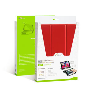 Étui de protection rouge Fun-Da pour IPad5/IPad6/Pro9.7 2017/18 Style mignon en cuir PU certifié FCC pour les enfants - Product Image 1