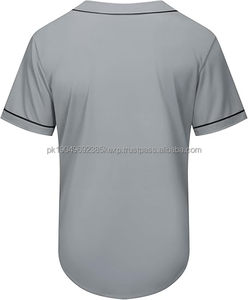 Vente en gros de maillots de baseball/softball de haute qualité respirants en polyester interlock pour hommes à manches courtes personnalisés à séchage rapide par sublimation - Product Image 2