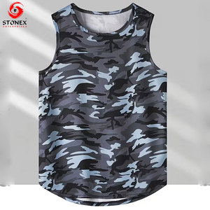 Débardeur décontracté pour homme, respirant, séchage rapide, pour entraînement fitness, léger, tenue de sport estivale, impression personnalisée - Product Image 3