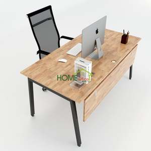 Aton Concept 160x80 Assembly Desk Minimalist Luxury Modern Office Furniture Steel and Melamine <b>Computer</b> <b>Table</b> HBAT007 - Product Image 2