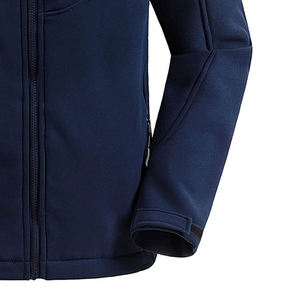 เสื้อแจ็คเก็ตซอฟต์เชลล์คุณภาพสูงสำหรับผู้ชาย ทรงเข้ารูป หนา อุ่น ไม่มีฮู้ด เสื้อแจ็คเก็ตลำลอง สีพื้น แฟชั่น เสื้อแจ็คเก็ตซอฟต์เชลล์ ขายส่ง - Product Image 3